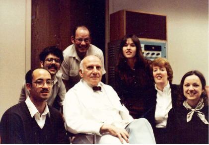 Group photo of Bill Masters from Masters and Johnson with his research group, including Dr. Constance Avery-Clark