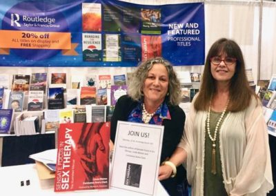 Constance Avery-Clack, PH.D. with her college Linda Weiner, MSW, LCSW presenting showing their book, “Sensate Focus In Sex Therapy: The Illustrated Manual” at the 125th American Psychological Association Annual Convention, Washington D.C.
