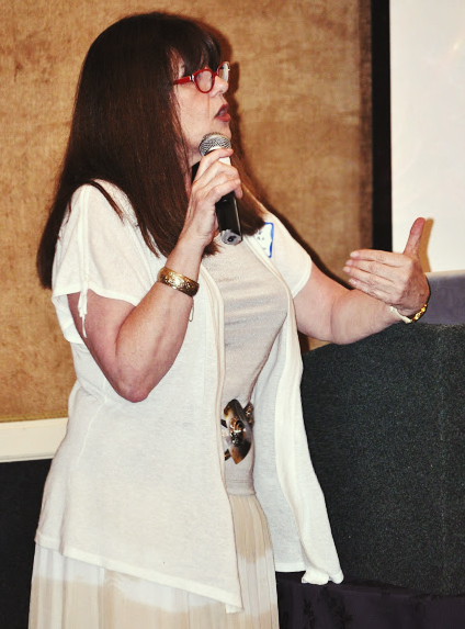 Dr. Constance Avery-Clark giving a presentation at the Center for Jungian Studies of South Florida.
